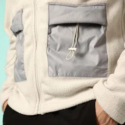 HRX by Hrithik Roshan Mock Collar Front-Open Sweatshirt image 5