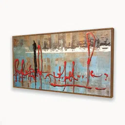 art street Multicolour Engineered Wood Art Print image 5