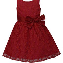 a.t.u.n. A T U N Girls Maroon Lace Dress-picture-44