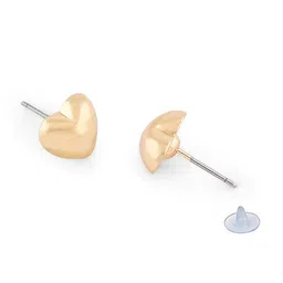 AMI Gold Plated Layered Necklace & Stud Earring Set image 5