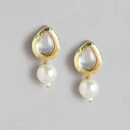 Anouk Women Gold-Plated Kundan Necklace Set image 3