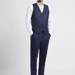 Allen Solly Slim-Fit Single-Breasted Three-Piece Formal Suit image 4