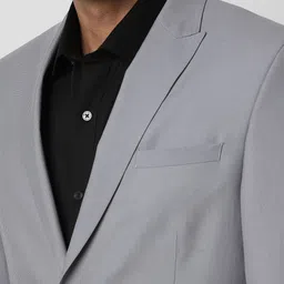 van heusen V Dot Checked Slim Fit Single-Breasted 2 Piece Suit image 5