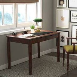 urban ladder Angelou Solid Wood Study Table in Walnut Finish-picture-12