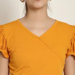 Metronaut Women Pack Of 2 Puff Sleeve Peplum Top image 3