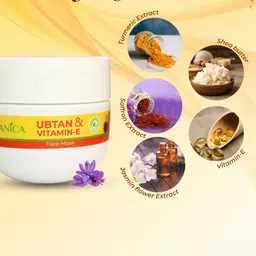 Jaquline USA Ubtan & Vitamin E Face Mask - 100 g image 2