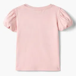Juniors by Babyshop Girls Graphic Printed Round Neck Applique Cotton T-shirt image 3