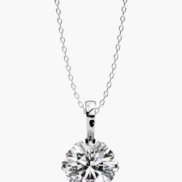 VALANOVA BIS Hallmark 18K White Gold Diamond Studded Pendant-0.85g-image-88