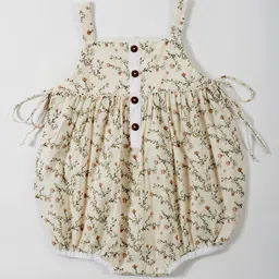 EARTHY TWEENS Infants Floral Print Cotton Bodysuit-image-7