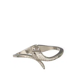 Priyaasi Women Silver-Plated Stone Studded Wraparound Snake Bracelet-picture-25
