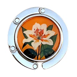 FURE Orange & Green Printed Flower Table Bag Hanger-picture-26