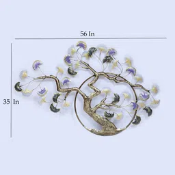 vedas Elise Moon Multicolour Iron Wall Art image 3