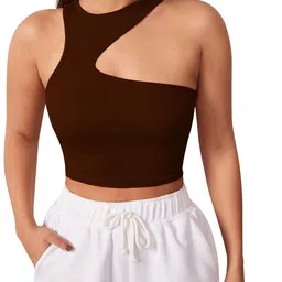 classy fashion Cotton Tank Crop Top-image-37