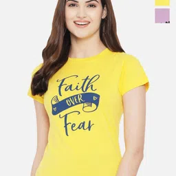 Dreambe Women Typography Printed T-shirt-picture-31