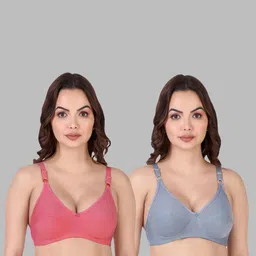 Samvar Multi Cotton Non-Wired Non Padded Minimizer Bra image 4