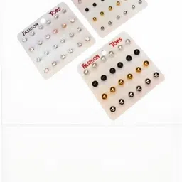 Balasundri Pack of 36 Pairs Studs Earrings-picture-18