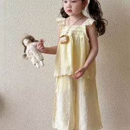 LULU & SKY Girls Top with Palazzos image 3