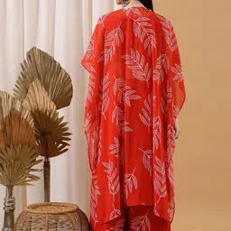 indo street Printed Top & Palazzo With Shrug Co-Ords image 5