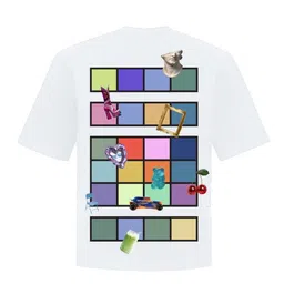 KNN Calcutta Unisex Geometric Printed Round Neck Cotton Oversized T-shirt image 5