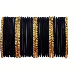TRIOXY Black Glass Artificial Stones Bangle-picture-10