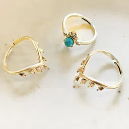 FOXBOX Sterling Silver Spiky Finger Ring-picture-36