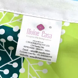 Divine Casa Olive Green & Blue Geometric AC Room 120 GSM Single Bed Dohar image 5