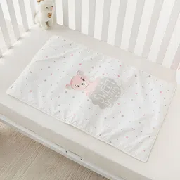 Juniors by Babyshop Grey Cotton Water Resistant Mattress Protector-image-1