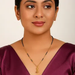 colour our dreams Jewellery Gold Plated Mangalsutra For Women Alloy Dokiya Mangalsutra-picture-45