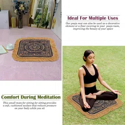 Aura 2-Pcs Purple & Grey Printed FloorMats image 5