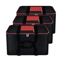 Minicraft Black Black & Red 3 Pcs Moisture Proof Suit Organisers-picture-30