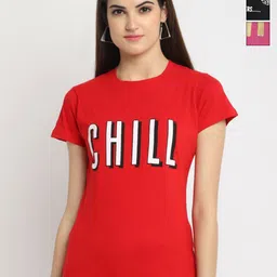 Dreambe Women Typography Printed T-shirt-picture-21