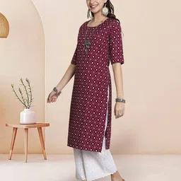7Threads Women Pack of 3 Ethnic Motifs Printed Kurta image 2