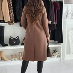 Mast & Harbour Women Notched Lapel Long Sleeve Regular Fit Single Breasted Over Coats image 2