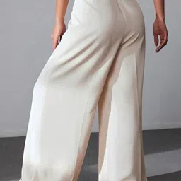 Next One Women Smart High-Rise Easy Wash Pleated Trousers image 3