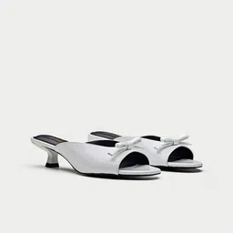Oroh Women Leather Kitten Mules with Bows-picture-20