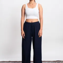 Pittra4ever Relaxed Fit Mid-Rise Cotton Regular Trousers image 5