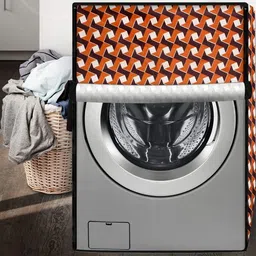 The Furnishing Tree Orange PVC Washing Machine Cover-picture-31