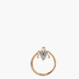 VALANOVA Women 18 Kt Rose Gold Lab Grown Diamon Nosepin 0.22 gm-image-45