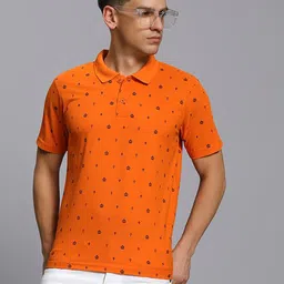 TIMBER HITCH Conversational Printed Polo Collar Cotton Casual T-shirt-picture-31