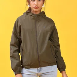 V-Mart Women Colourblocked Bomber with Patchwork Jacket-picture-15