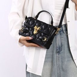 Styli Women Solid Crossbody Quilted Satchel Bag-picture-9