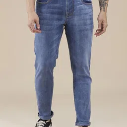Being Human Men Classic Slim Fit Light Fade Stretchable Jeans-picture-20
