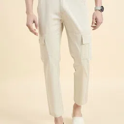 STUDIO NEXX Men Cotton Relaxed Fit Cargos Trousers-image-83