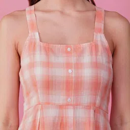 HERE&NOW Women Cotton Fit and Flare Dresses image 3