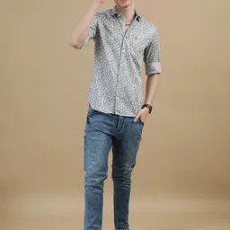 COOL COLORS Men Slim Fit Printed Casual Shirt-picture-24