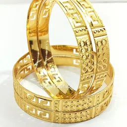 SGN fashion Gold Brass Bangles image 1