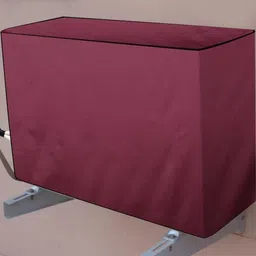 The Furnishing Tree Maroon Printed Air Conditioner Cover image 5