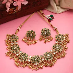 Anouk Gold Plated Kundan- Studded & Beaded Jewellery Set-picture-47