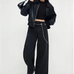 Trendyol Women Wide Leg Mid-Rise Jeans-image-25