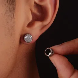 StyleCast x Revolte Diamond Shaped Studs Earrings image 4